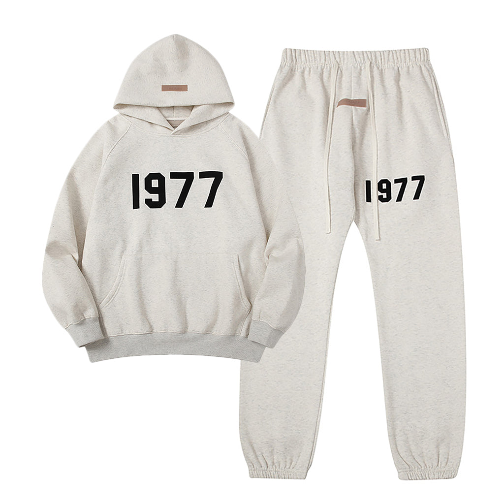 1977 Hoodie / Pants / Set -Light Grey