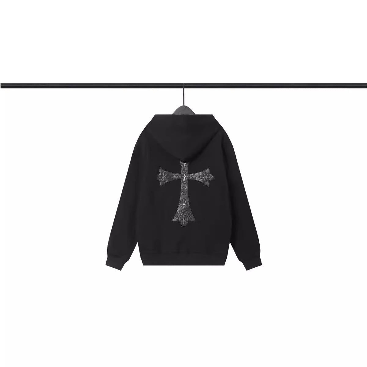 Chrome Heart Hoodie Croix Cross Hooded Sweater Loose Zip Hoodie