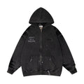 Gallery Dept Hoodie Loose Casual Cardigan Distressed Hoodie