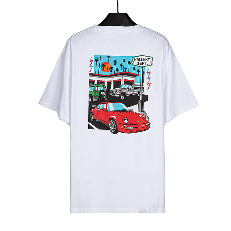 Gallery Dept T-shitrs Summer Vintage Pattern Short Sleeve Te