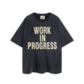 Gallery Dept T Shirts Vintage Distressed Loose Wash Short Sleeve Gallery Dept Printed Men and Women Base Te